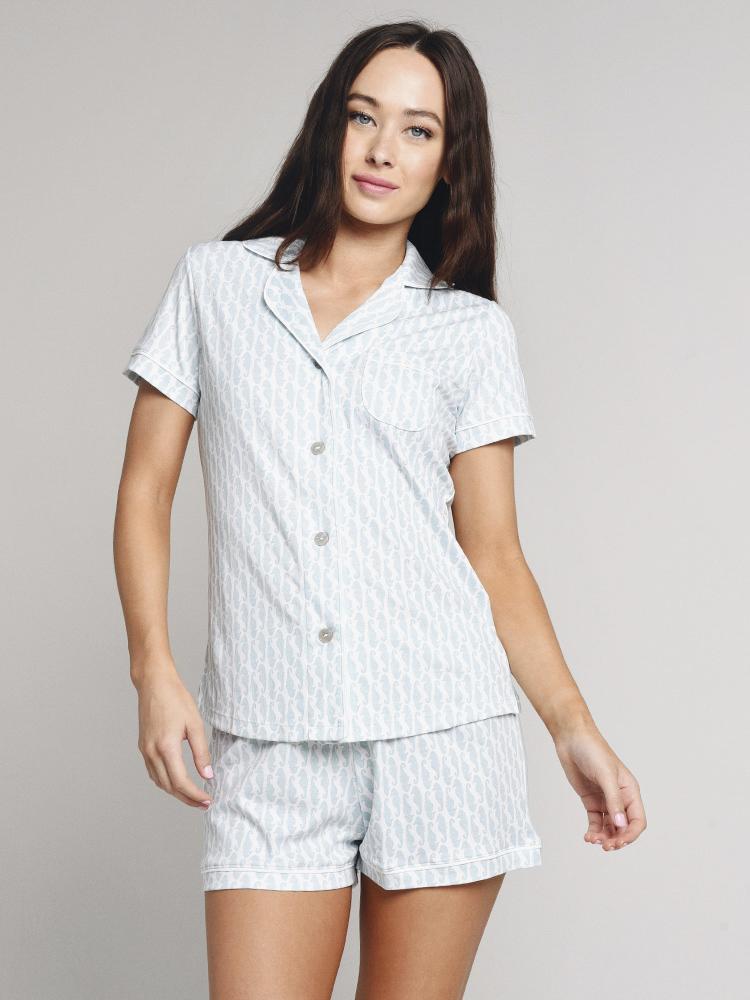 Roller Rabbit Women's Horsea Polo Pajama Set - Saint Bernard