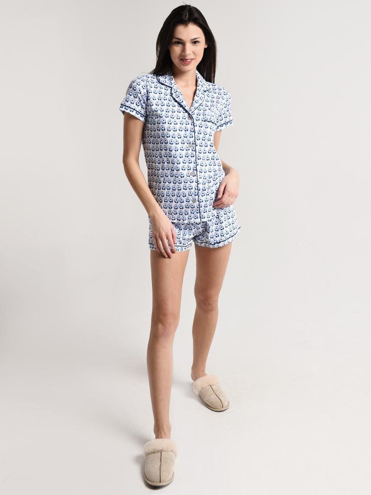 Roller Rabbit Love Birds Polo Pajama Set - Saint Bernard