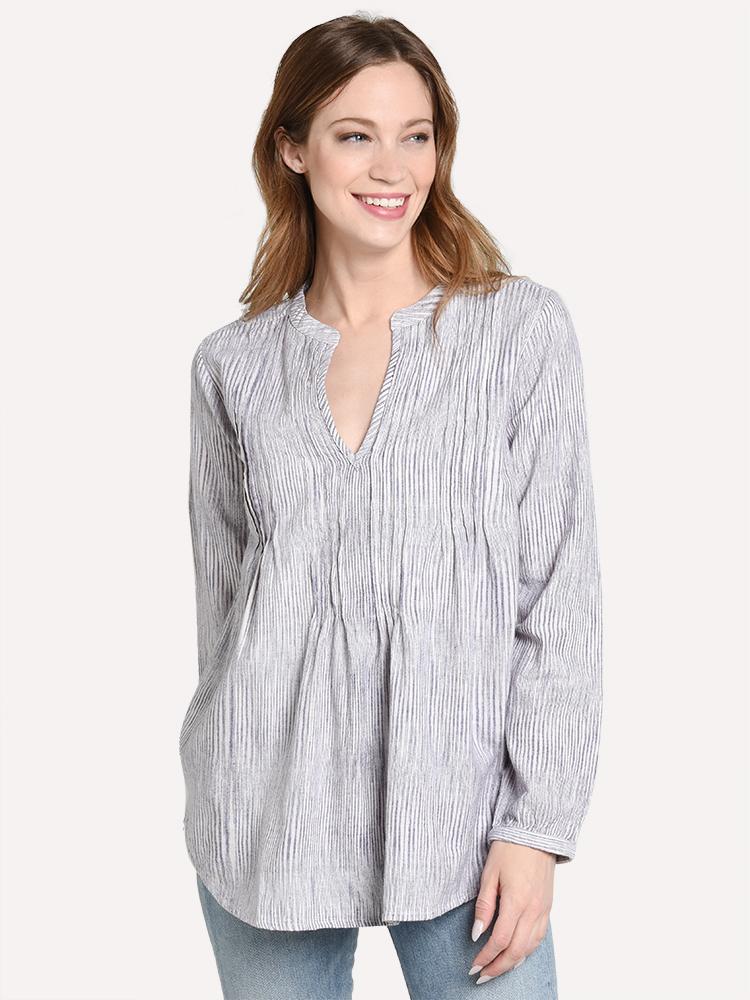 Roller Rabbit Women's Space Stripe Wei Top - Saint Bernard