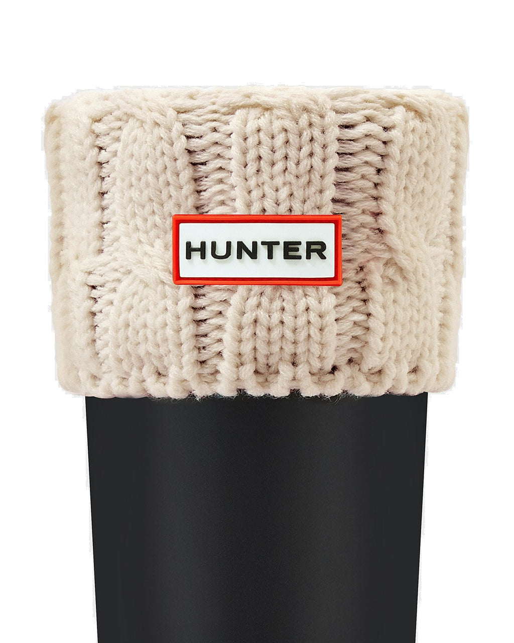 Hunter Rain Boots Original Six-Stitch Cable Short Boot Socks - Saint Bernard