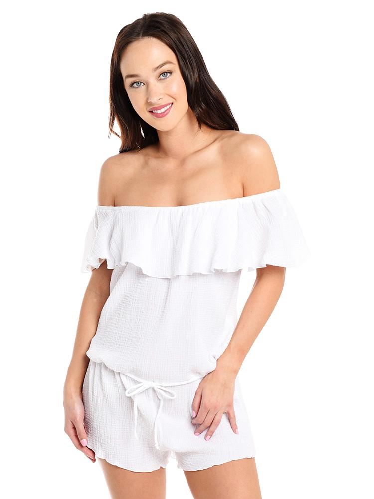 Eberjey Nomad Tula Romper - Saint Bernard