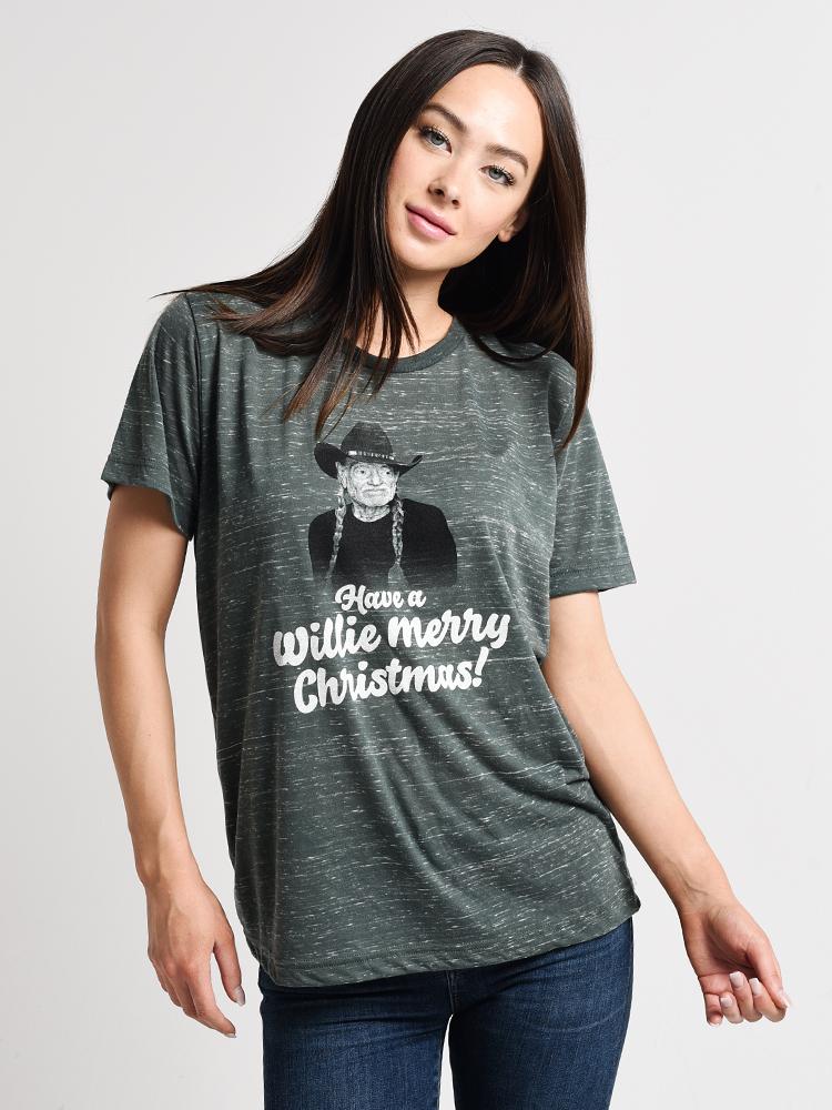 Charlie Southern Willie Merry Christmas Tee - Saint Bernard