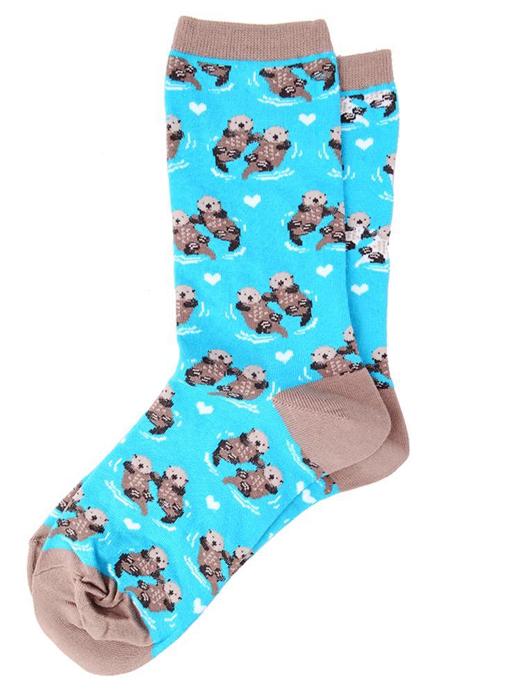 Socksmith Women's  Significant Otter Crew Sock - Saint Bernard