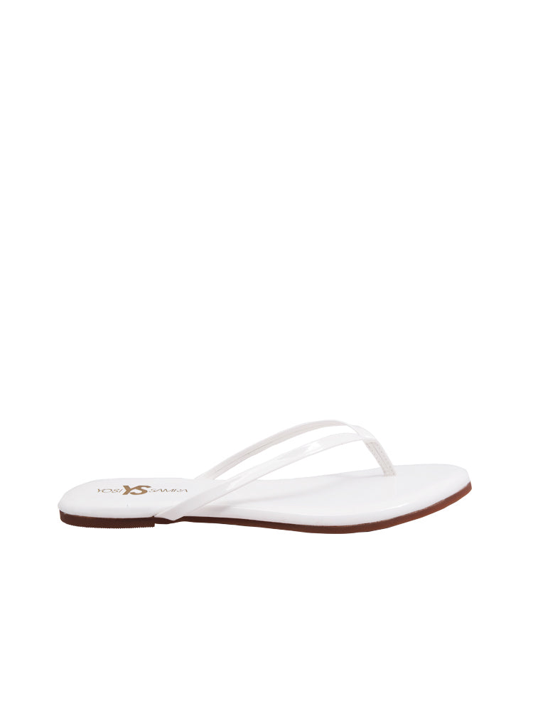 Yosi Samra Women's Roee Patent Leather Flip Flop - Saint Bernard