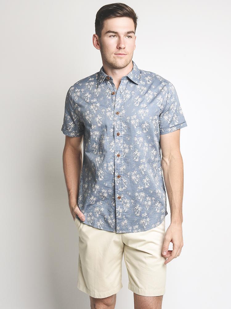 Grayers Palm Island Printed Double Cloth Shirt - Saint Bernard