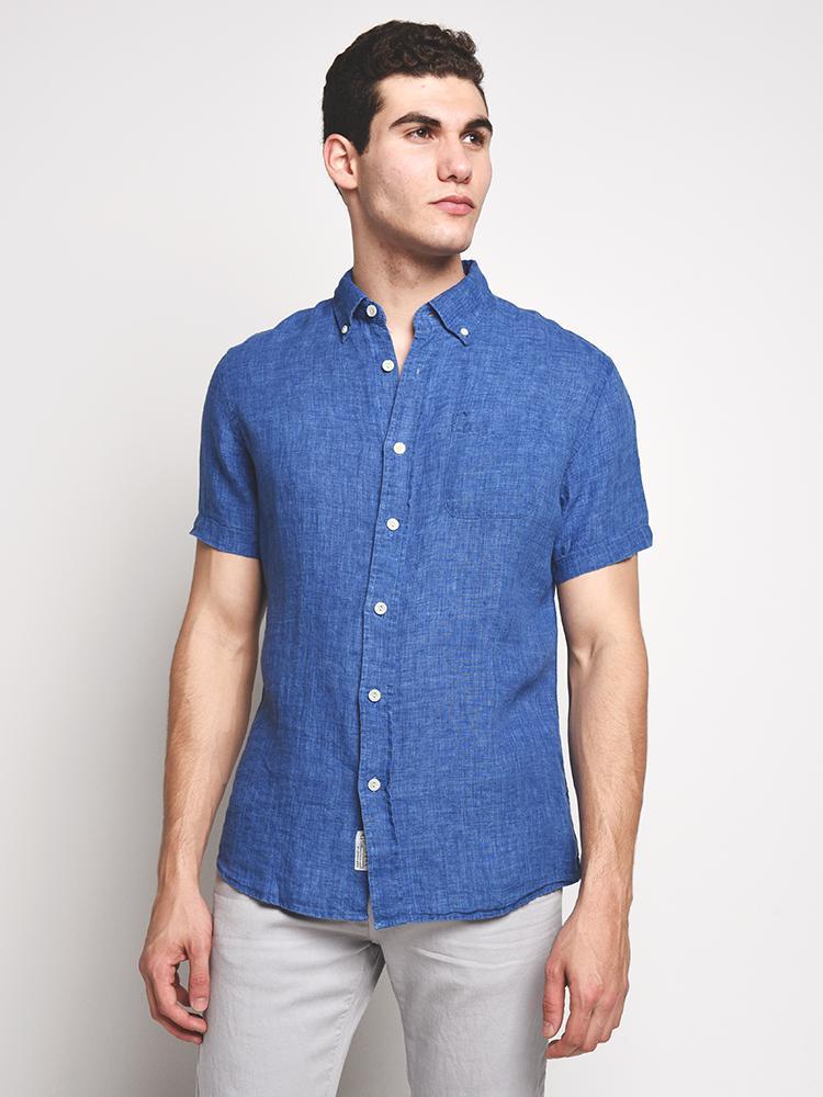 Grayers Paloma Sun Washed Linen Shirt - Saint Bernard