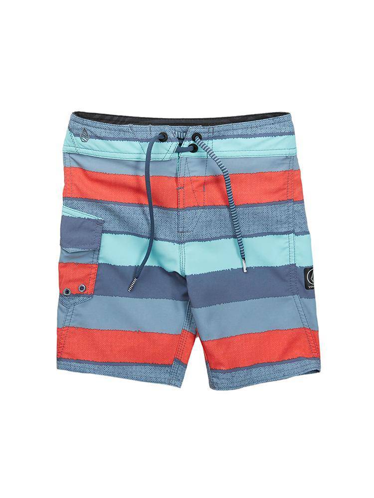 Volcom Boys' Magnetic Liney Mod Boardshort - Saint Bernard