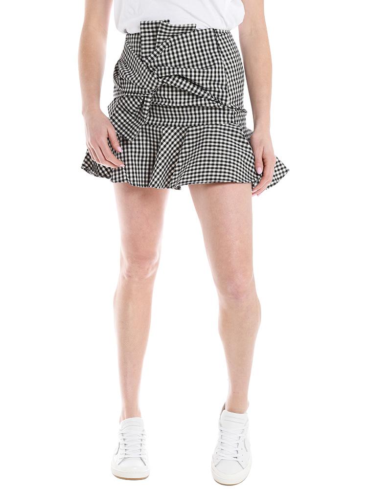 Do+Be Gingham Bow Mini Skirt