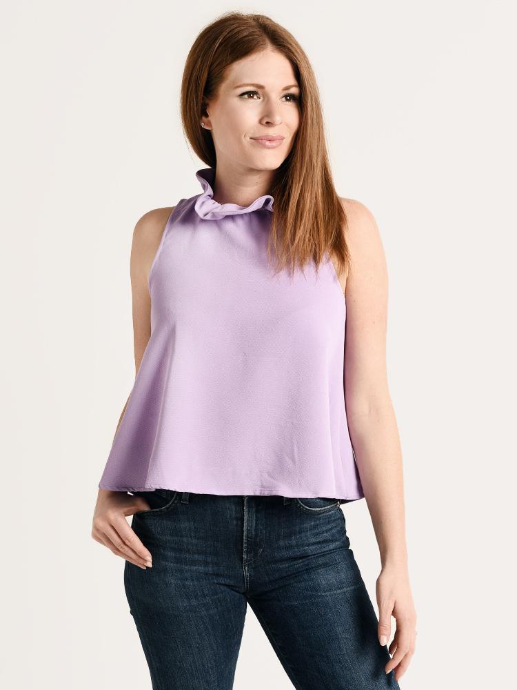 DO+BE Women's Tie Neck Top - Saint Bernard