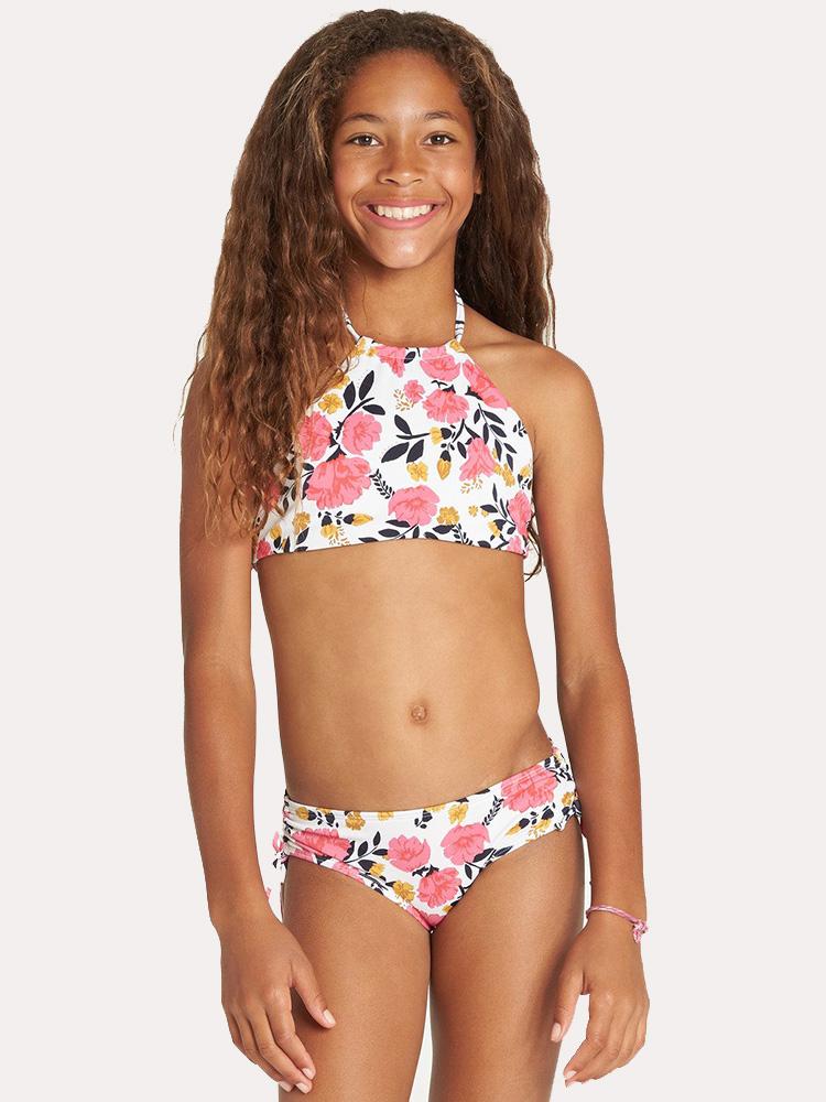 Billabong Girls' Sun Dream High Neck Bikini Set - Saint Bernard