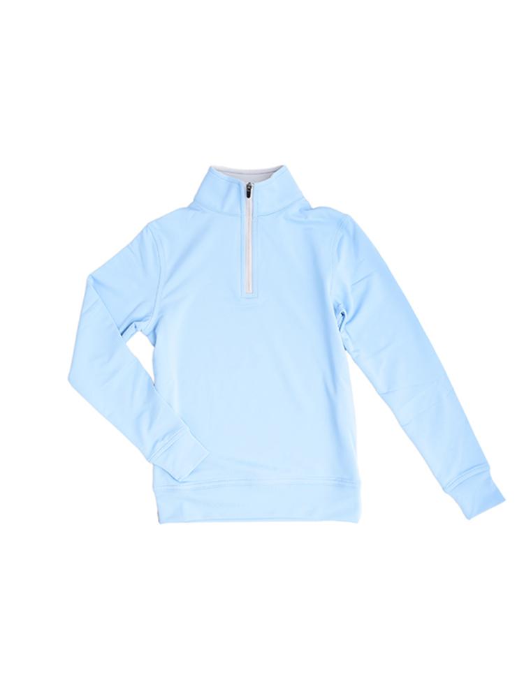 Peter Millar Boys' Perth Stretch Loop Terry Quarter Zip Pullover - Saint Bernard