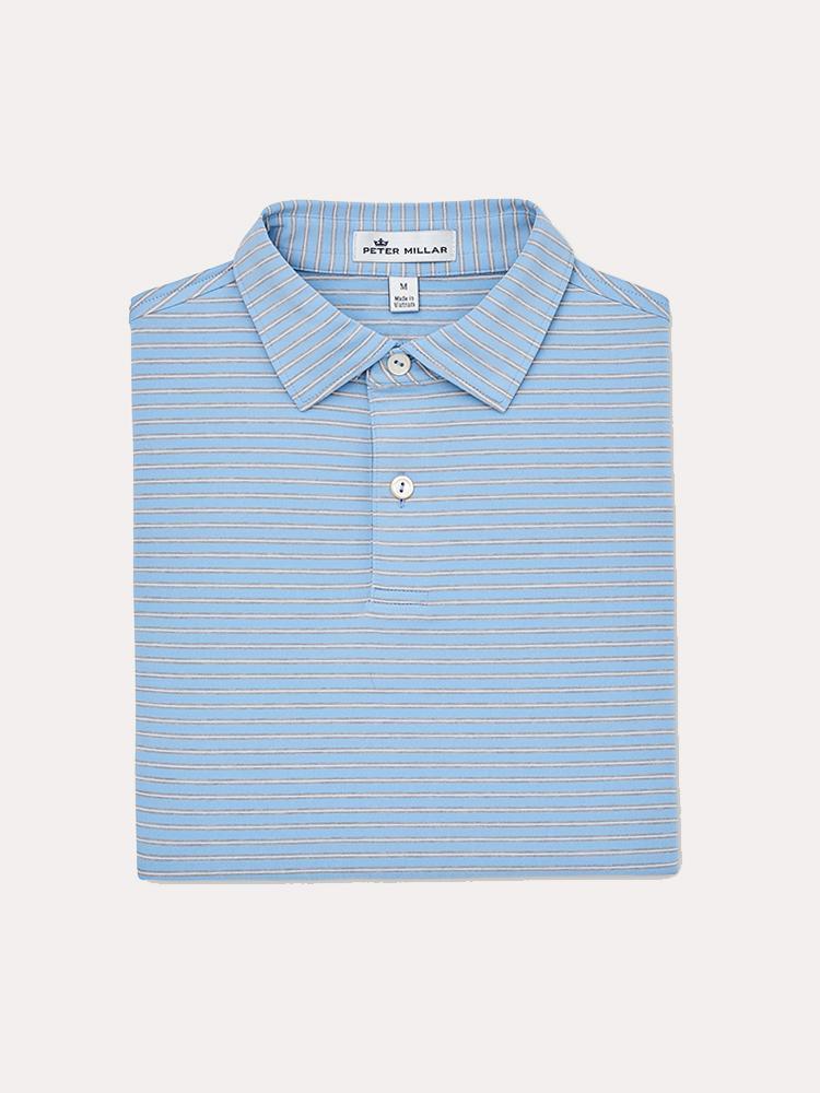 Peter Millar Boys' Joyce Stripe Stretch Jersey - Saint Bernard