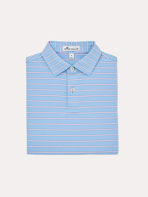 Peter Millar Boys' Keigiel Stripe Stretch Jersey