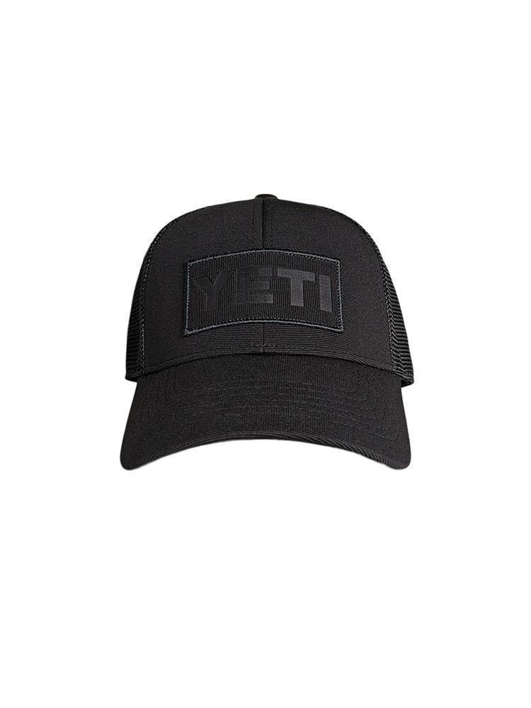 Yeti Black on Black Trucker Hat