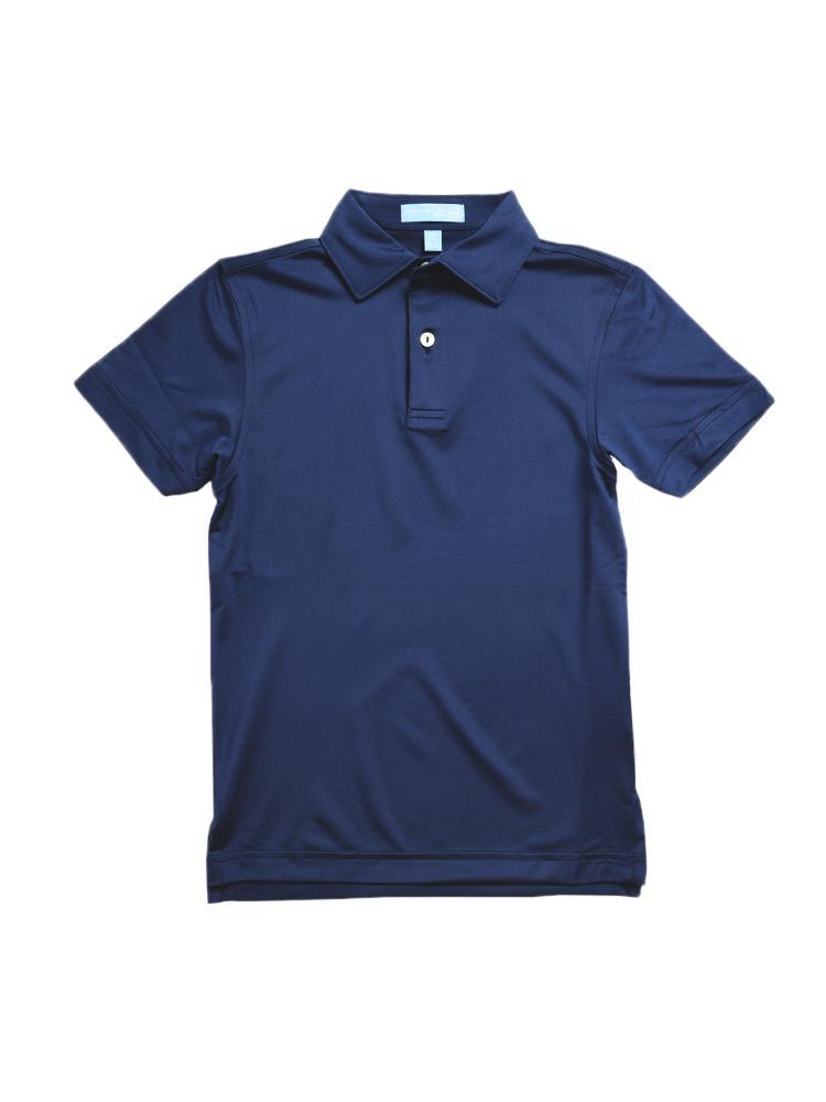 Peter Millar Boys' Solid Stretch Jersey Sean Polo - Saint Bernard