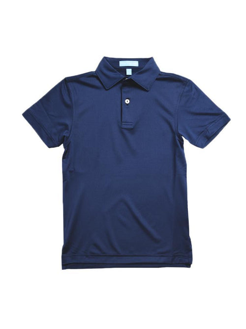 Peter Millar Boys' Solid Stretch Jersey Sean Polo