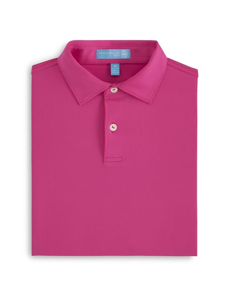 Peter Millar Boys' Solid Stretch Jersey Sean Polo - Saint Bernard