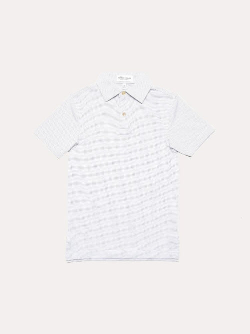 Peter Millar Boys' Halford Stripe Youth Stretch Jersey Polo