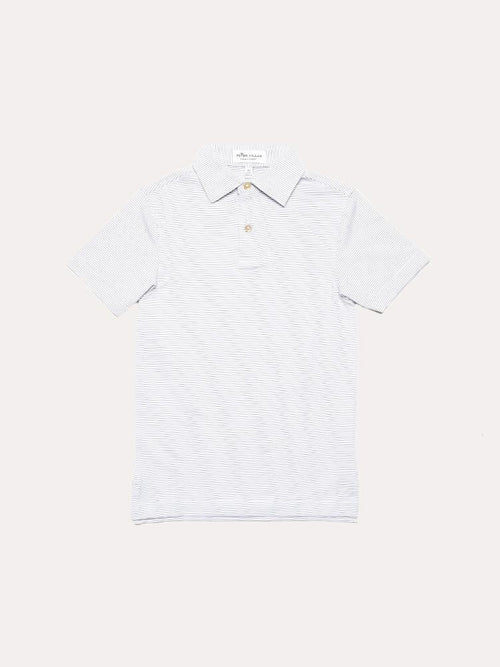 Peter Millar Boys' Halford Stripe Youth Stretch Jersey Polo