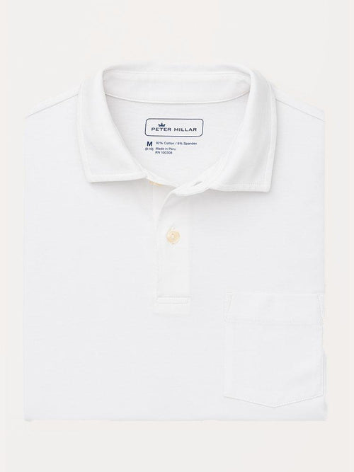 Peter Millar Boys' Solid Seaside Wash Polo