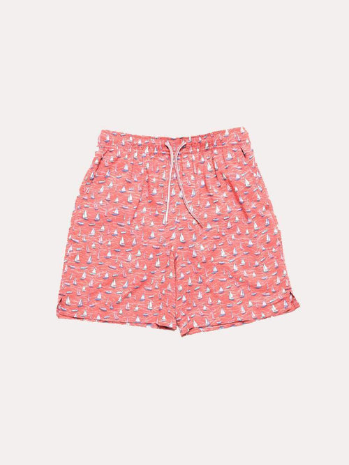 Peter Millar Boys' Confetti Boats Swim Trunk
