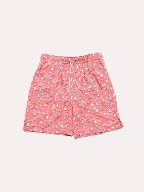Peter Millar Boys' Confetti Boats Swim Trunk